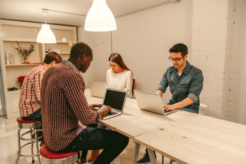People at a Coworking Office